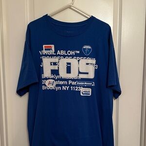 Virgil Abloh “Figures of Speech” Blue Graphic T-Shirt